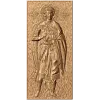 Икона-барельеф Святой Евгений - резной деревянный декор