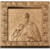 Резная деревянная икона Святой Максим Исповедник