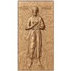 Икона «Святой Преподобный Алексий» - резной деревянный барельеф