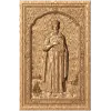 Резной образ Святого Вячеслава Чешского - деревянная икона в нише