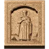 Резной образ Святого Вячеслава Чешского - деревянная икона в нише