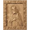 Икона Святого Серафима Саровского - резное деревянное панно в раме