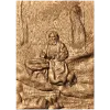 Резное панно «Серафим Саровский» - деревянный декор для интерьера