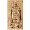 Резное панно «Сергий Радонежский» - деревянная икона в рельефе