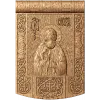 Резная икона-панель «Сергий Радонежский» - деревянный декор на заказ
