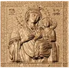 Икона «Скоропослушница» - резная деревянная панель