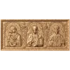 Резной триптих-панно «Святые покровители» из массива дерева