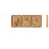 Резной тройник с образами Богоматери, Спаса и Николая - деревянный триптих