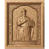 Резная икона «Ярослав в окладе» - деревянный рельефный декор