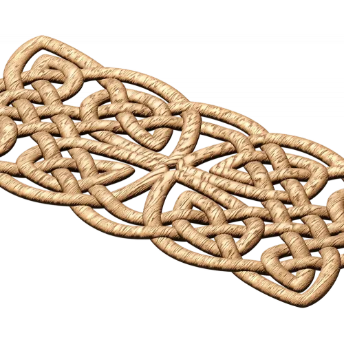 Кельтская резная решётка из дерева - резной декор для интерьера