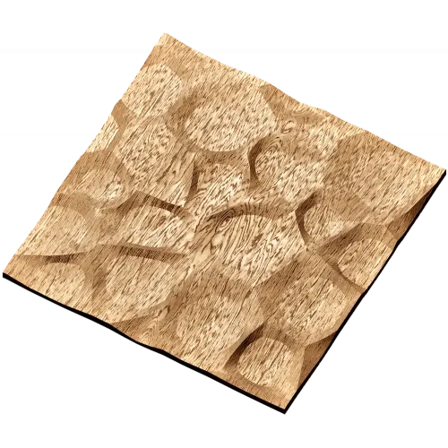 Резная панель «Каменная роса» - декоративный 3D-панель из дерева