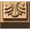 Квадратная розетка с акантовым орнаментом - резной деревянный декор