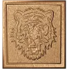Розетка «Тигровый лик» - резной деревянный декор из массива