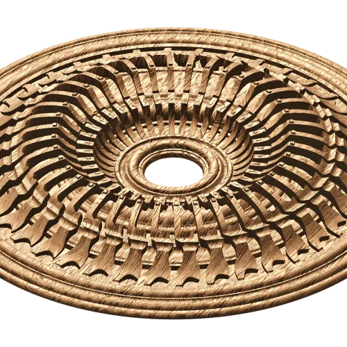 Резная потолочная розетка «Солярное плетение» из дуба, бука или ясеня