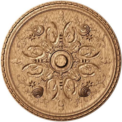 Розетка «Вензель» - резной деревянный декор